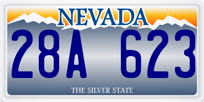 NV license plate 28A623