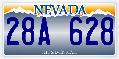 NV license plate 28A628