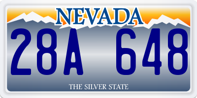 NV license plate 28A648