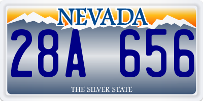 NV license plate 28A656