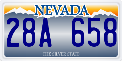 NV license plate 28A658