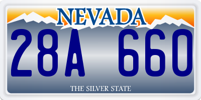 NV license plate 28A660
