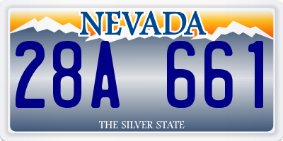 NV license plate 28A661