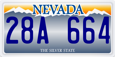 NV license plate 28A664