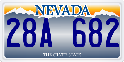NV license plate 28A682