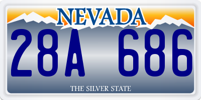 NV license plate 28A686