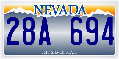 NV license plate 28A694