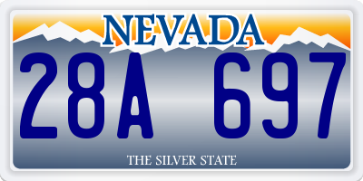 NV license plate 28A697