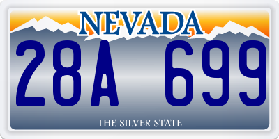 NV license plate 28A699