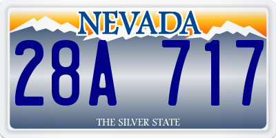 NV license plate 28A717