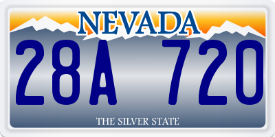 NV license plate 28A720
