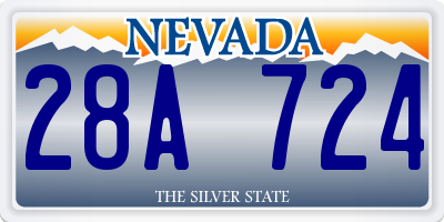 NV license plate 28A724