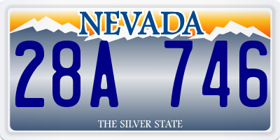 NV license plate 28A746