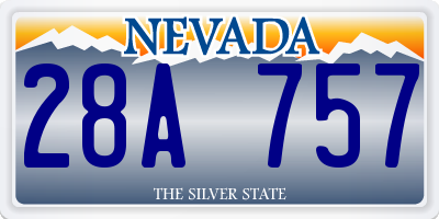 NV license plate 28A757