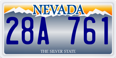 NV license plate 28A761