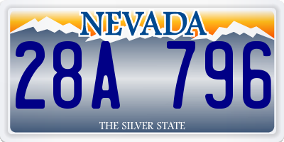 NV license plate 28A796