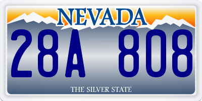 NV license plate 28A808