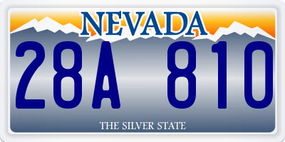 NV license plate 28A810