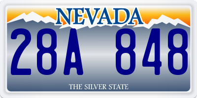 NV license plate 28A848