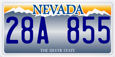 NV license plate 28A855