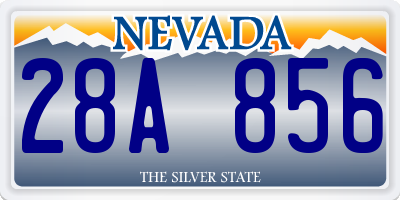 NV license plate 28A856