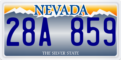NV license plate 28A859