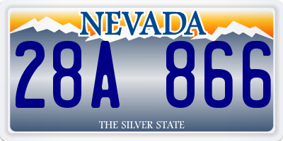NV license plate 28A866