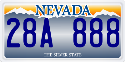 NV license plate 28A888