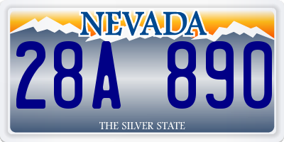 NV license plate 28A890