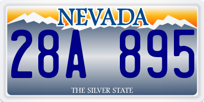 NV license plate 28A895