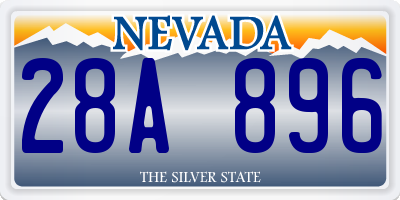 NV license plate 28A896