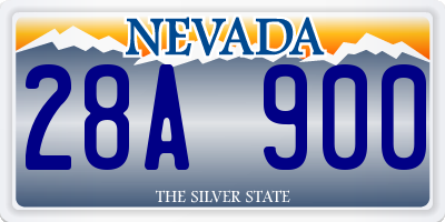 NV license plate 28A900