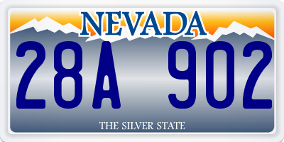NV license plate 28A902