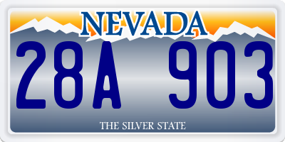 NV license plate 28A903
