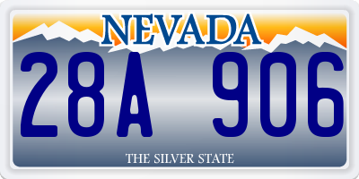 NV license plate 28A906