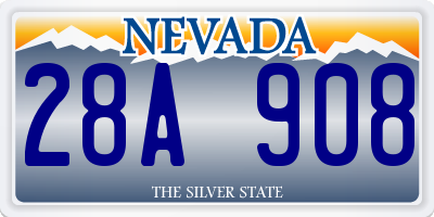 NV license plate 28A908