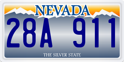 NV license plate 28A911