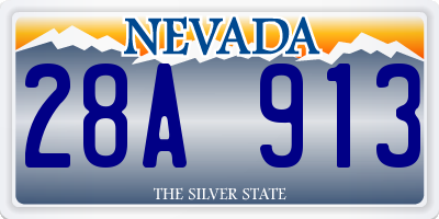 NV license plate 28A913