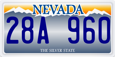 NV license plate 28A960