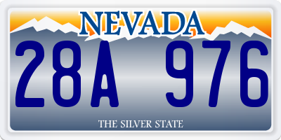 NV license plate 28A976