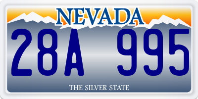 NV license plate 28A995