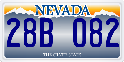 NV license plate 28B082
