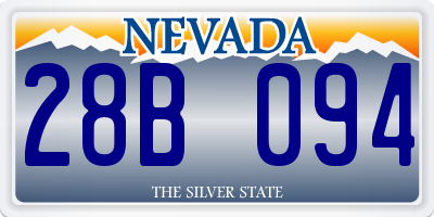 NV license plate 28B094