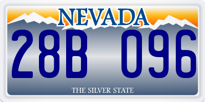 NV license plate 28B096