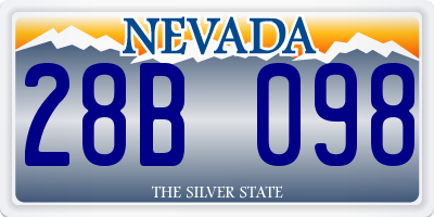 NV license plate 28B098