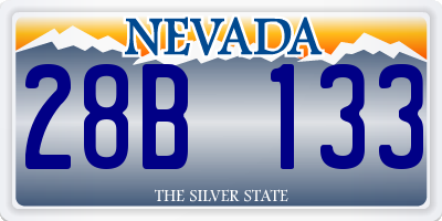 NV license plate 28B133
