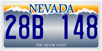 NV license plate 28B148