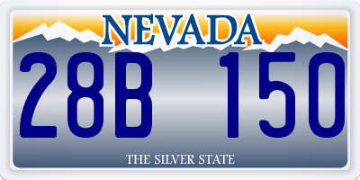 NV license plate 28B150