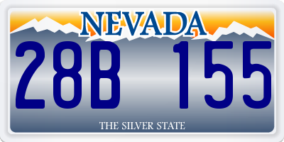 NV license plate 28B155