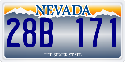 NV license plate 28B171